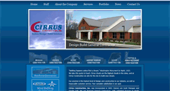 Desktop Screenshot of cirrusconstruction.com